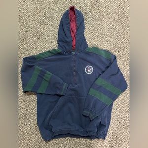 Vintage Chaps quarter zip hoodie